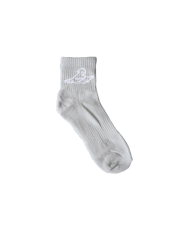 Grey logo socks